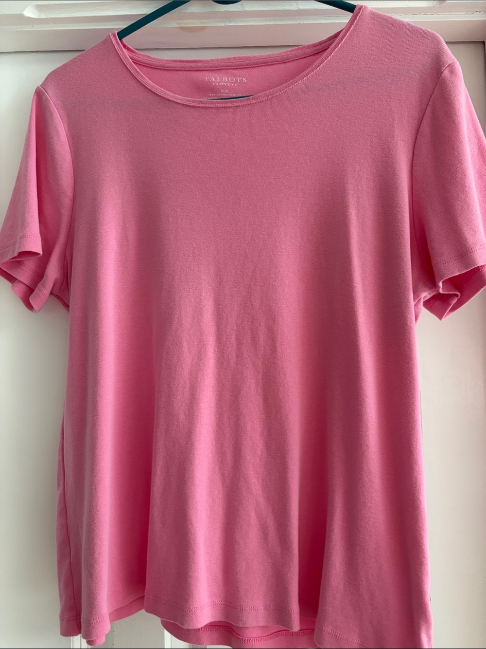 Talbots Pink Short Sleeve Crewneck Tee